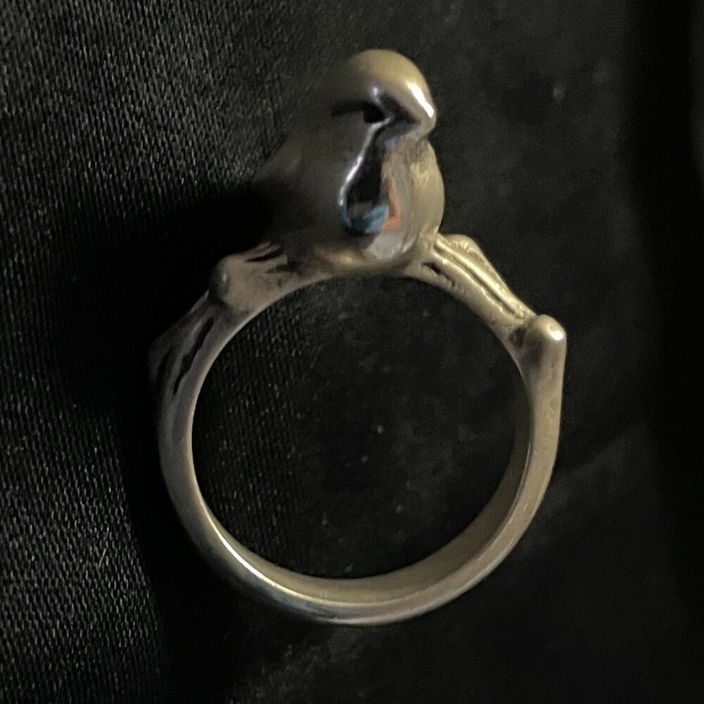 Retired James Avery Bird on a Branch Ring 7